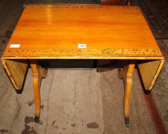 18C faux satinwood sofa table